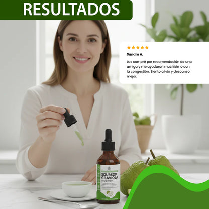 Extracto de Guanábana Orgánico 100% Puro – Apoyo inmunológico, respiratorio y bienestar general | Nature Sours